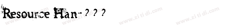 Resource Han字体转换